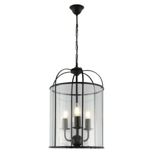 Cougar Lighting Clovelly 3LT Pendant Light in Black COU-CLOV3PBLK