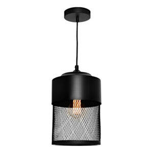 Cougar Lighting Galahad 1LT Small Pendant Light in Black COU-GALA1PSML