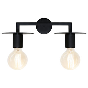Cougar Lighting Inka 2LT Wall Light in Black COU-INKA2WBLK