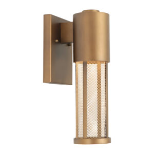 Cougar Lighting Kassel 1LT Wall Light in Aged Brass COU-KASS1EAGB