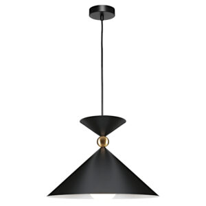 Cougar Lighting Krissy 1LT Large Pendant Light in Black COU-KRISS1PLBLK