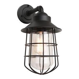Cougar Lighting Lincoln 1LT Wall Light in Black COU-LINC1EBLK