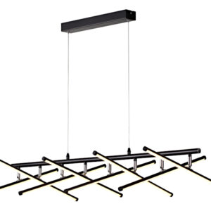 Cougar Lighting Metrix 8LT LED Pendant Light in Black COU-METR8P