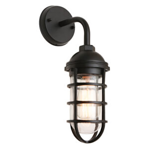 Cougar Lighting Newport 1LT Wall Light in Black COU-NEWP1EBLK
