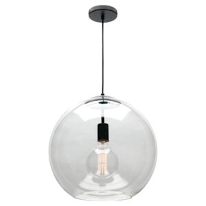 Cougar Lighting Orpheus 1LT Large Pendant Light in Black COU-ORPH1PLBLK