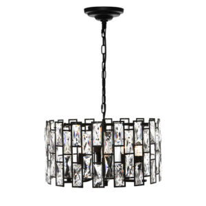 Cougar Lighting Porsha 5LT Pendant Light in Black COU-PORS5P