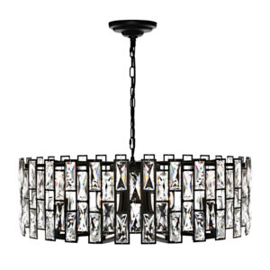 Cougar Lighting Porsha 8LT Pendant Light in Black COU-PORS8P