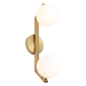 Cougar Lighting Rayna 2LT Wall Light in Gold COU-RAYN2WGLD