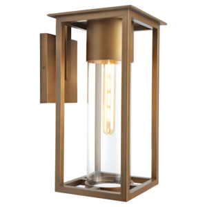 Cougar Lighting Ryde 1LT Wall Light in Aged Brass COU-RYDE1EAGB