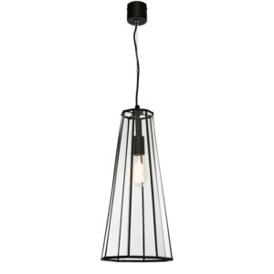 Cougar Lighting Zara 1LT Pendant Light in Black COU-ZARA1PBLK