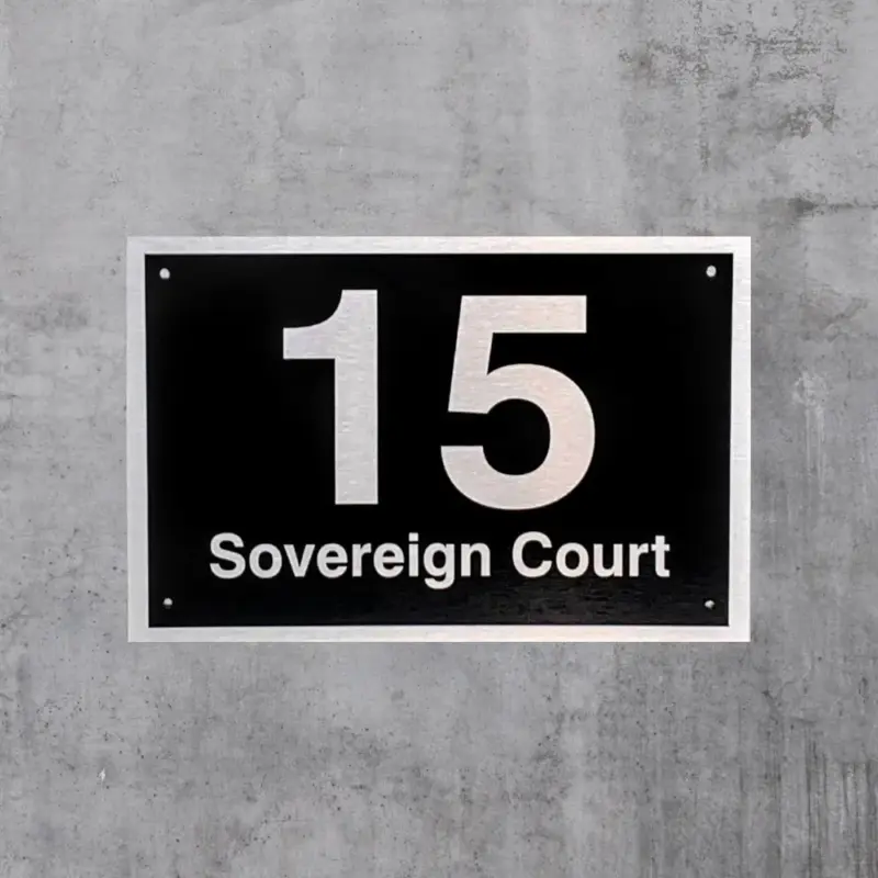 Sign Artist Aluminium Address Plaques