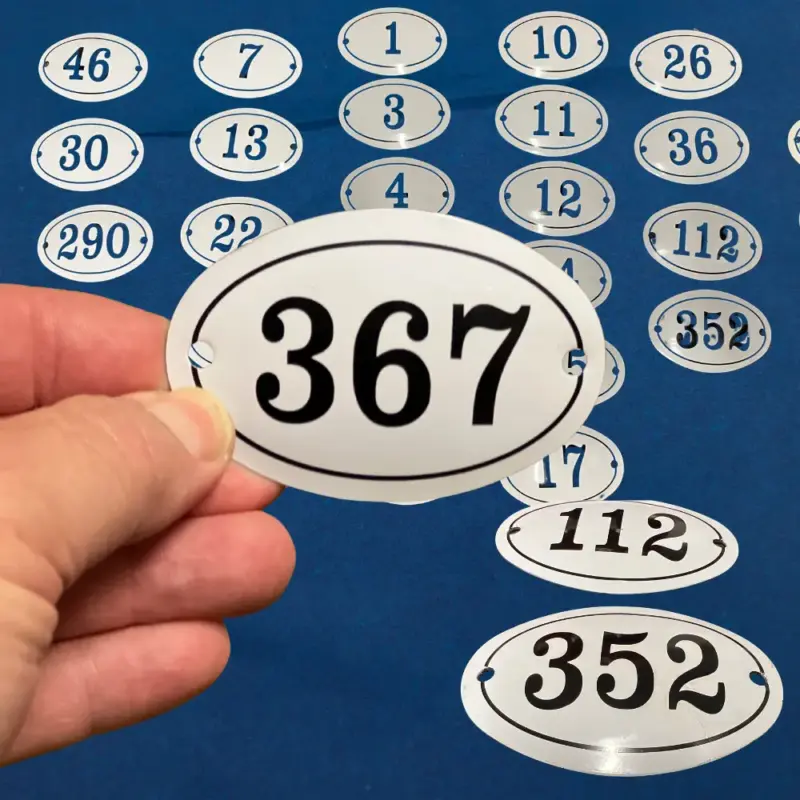 Sign Artist Oval House Numbers
