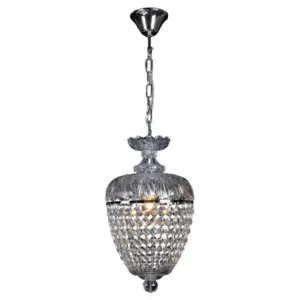Lighting Inspirations Chopin Crystal Glass Crystal Glass Chandelier Clear Chrome LOI1000110