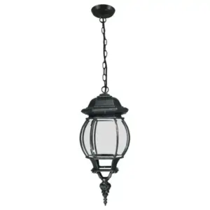 Lighting Inspirations Flinders Large IP12 Interior Chain Pendant Light Antique Black LOI1000187
