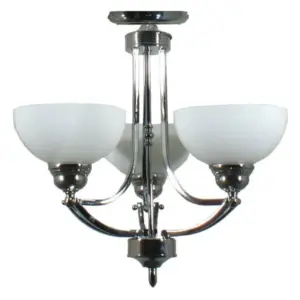 Lighting Inspirations Houston 3 Light Flush Pendant Chrome LOI1000247A