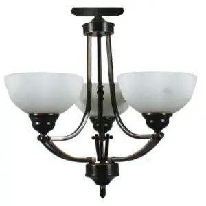 Lighting Inspirations Houston 3 Light Flush Pendant Bronze LOI1000248A