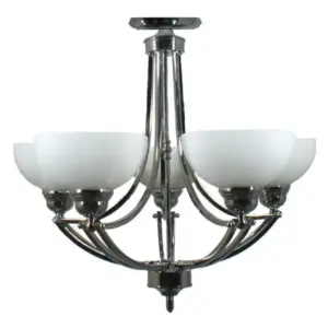 Lighting Inspirations Houston 5 Light Flush Pendant Chrome LOI1000251A