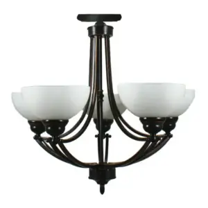 Lighting Inspirations Houston 5 Light Flush Pendant Bronze LOI1000252A
