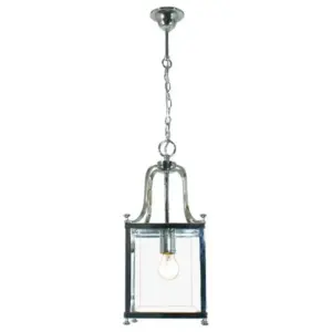 Lighting Inspirations Michigan Small 1 Light Lantern Chrome LOI1000329