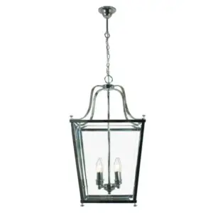 Lighting Inspirations Montana Medium 4 Light Lantern Chrome LOI1000333