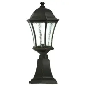 Lighting Inspirations Strand Small Outdoor Pillar Mount Antique Bronze LOI1000493