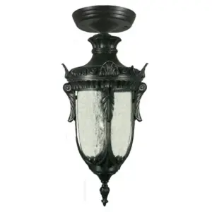 Lighting Inspirations Wellington Small Outdoor Under Eave Antique Black LOI1000580