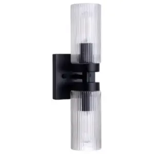 Lighting Inspirations Chester 2 Light Wall Bracket Black LOI1001109