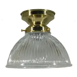 Lighting Inspirations Claredon 6 Clear Batten Fix Polished Brass LOI3000022A