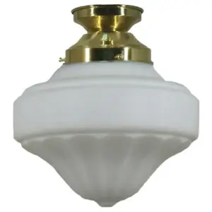 Lighting Inspirations Derby 9 Opal Matte Batten Fix Polished Brass LOI3000053A