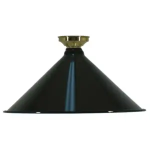 Lighting Inspirations Edwardian 390mm Black Batten Fix Polished Brass LOI3000124A