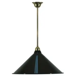 Lighting Inspirations Edwardian 390mm Black On Rod Set 1/2 1/2Mt Polished Brass LOI3000128A