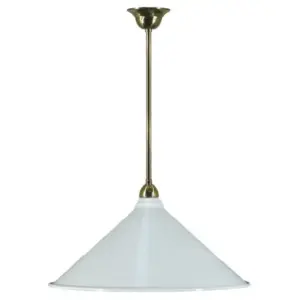 Lighting Inspirations Edwardian 390mm White On Rod Set 1/2 1/2Mt Pb LOI3000132A
