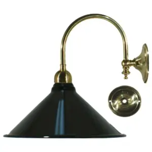 Lighting Inspirations Edwardian 250mm Black On Luke 1Lt Wb Pb LOI3000183A
