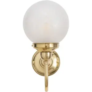 Lighting Inspirations Luke Wall Light Polished Brass with Sheffield 6 Shade LOI3000187A