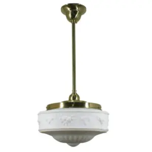 Lighting Inspirations Senator 11 Opal Matte on Rod Set 1/2 x 1/2m Polished Brass LOI3000247A