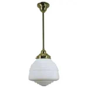 Lighting Inspirations Domec Opal Matte on Rod Set 1/2 x 1/2m Polished Brass LOI3000270A