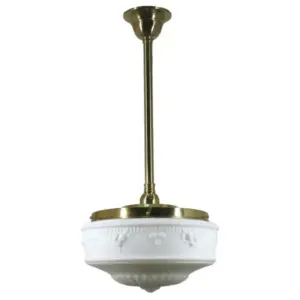 Lighting Inspirations Senator 14 Opal Matte on Rod Set 3/4 x 1/2m Polished Brass LOI3000285A