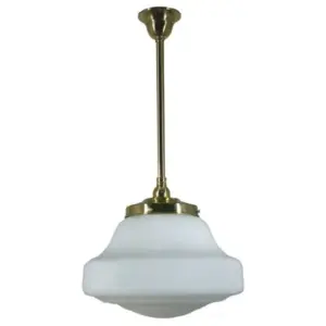 Lighting Inspirations Lincoln Opal Matt on Rod Set 3/4 x 1/2m Polished Brass LOI3000289A