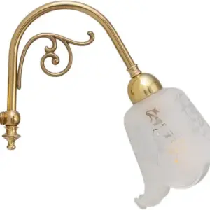 Lighting Inspirations Victoriana 1Lt Wb Pb With 5008 29mm Frost Etch LOI3000316A