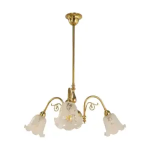 Lighting Inspirations Victoriana 3Lt Pb With 5008 29mm Frost Etched LOI3000320A