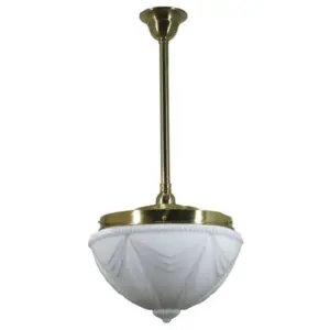 Lighting Inspirations Empire 14 Opal Matte on Rod Set 3/4 x 1/2m Polished Brass LOI3001278A