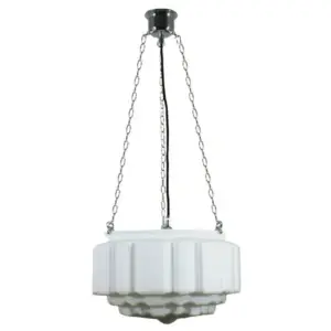Lighting Inspirations St Kilda 14 Opal Matte on 3 Chain Suspension Chrome LOI3010007A