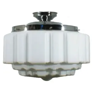 Lighting Inspirations St Kilda 14 Opal Matte Batten Fix Chrome LOI3010014A
