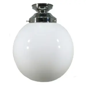 Lighting Inspirations Sphere 10 Opal Gloss Batten Fix Chrome LOI3010027A