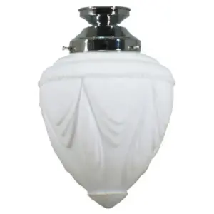 Lighting Inspirations Empire 8 Opal Matte Batten Fix Chrome LOI3010032A