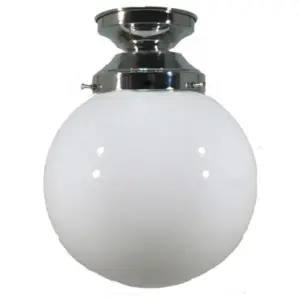Lighting Inspirations Sphere 8 Opal Gloss Batten Fix Chrome LOI3010033A
