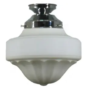 Lighting Inspirations Derby 9 Opal Matte Batten Fix Chrome LOI3010039A