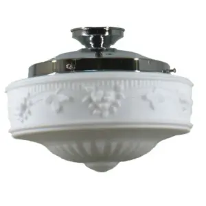 Lighting Inspirations Senator 11 Opal Matte Batten Fix Chrome LOI3010047A