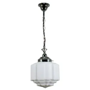 Lighting Inspirations St Kilda 8 Opal Matte Single Chain Suspension Chrome LOI3010072A