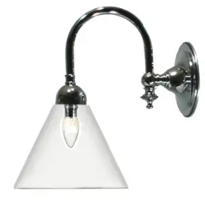 Lighting Inspirations Loxton Wall Light Chrome with Cono Clear LOI3010110A